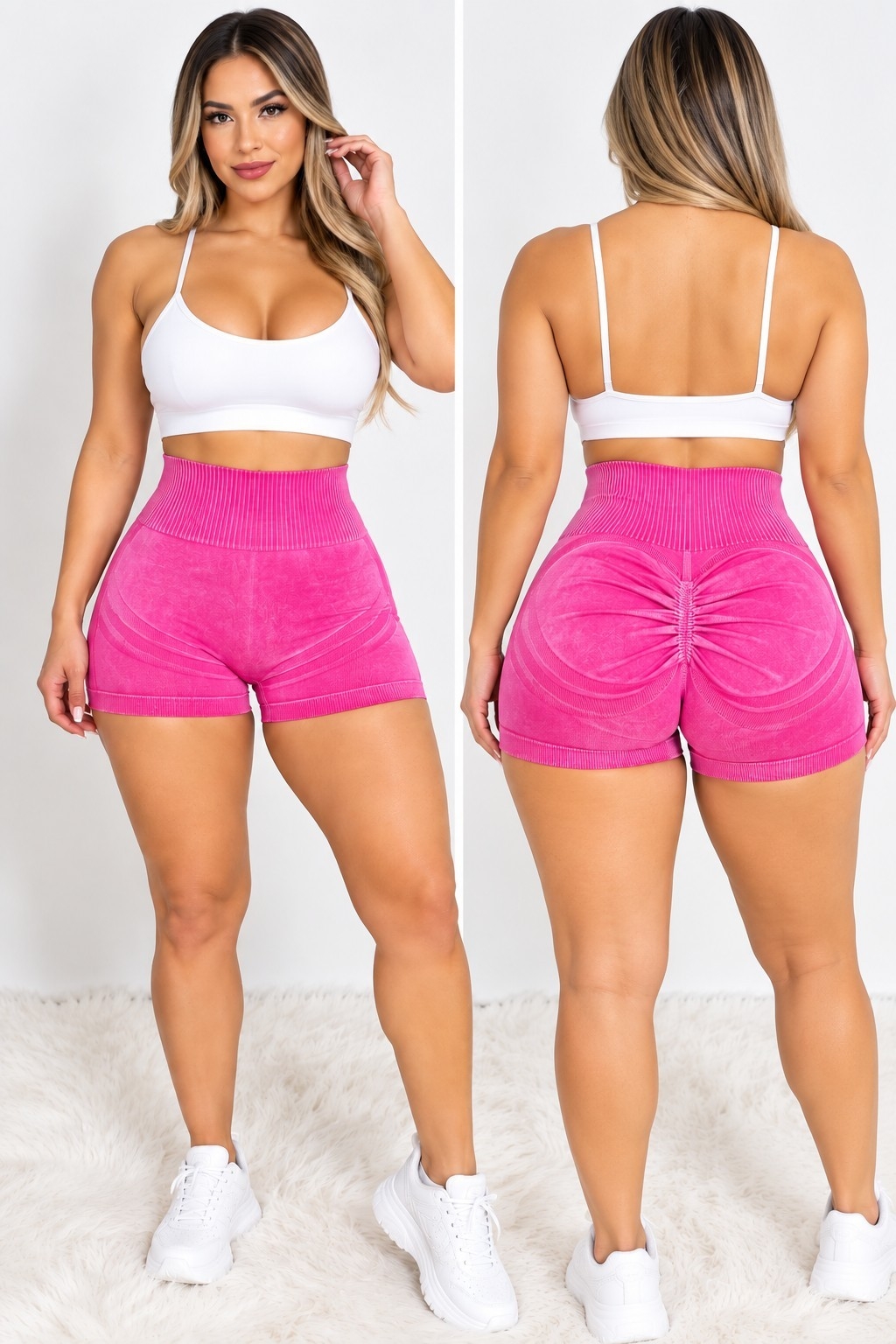 Short  Pre Lavado con Push Up Excelente Calidad Talles S/m/l/xl - Imagen 2