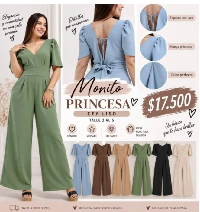 Monito Princesa Cey Liso y Estampado