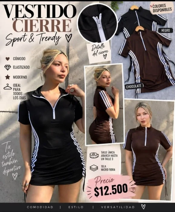 Vestido Cierre Laycra