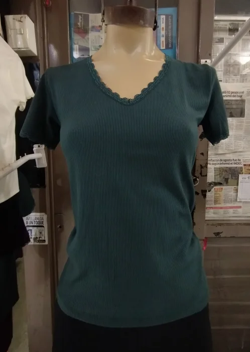Remera con Puntilla