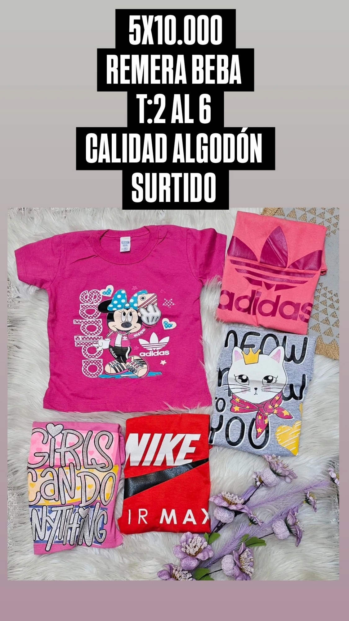 Remera Algodón Estampado Beba - Imagen 2