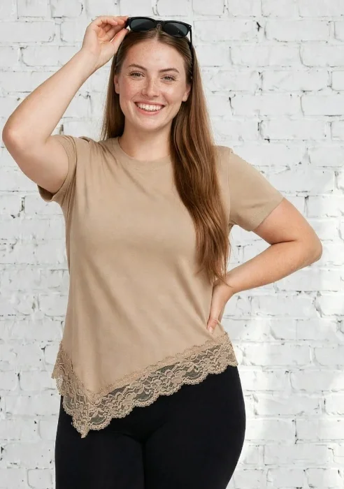 Remera Cotton C/encaje