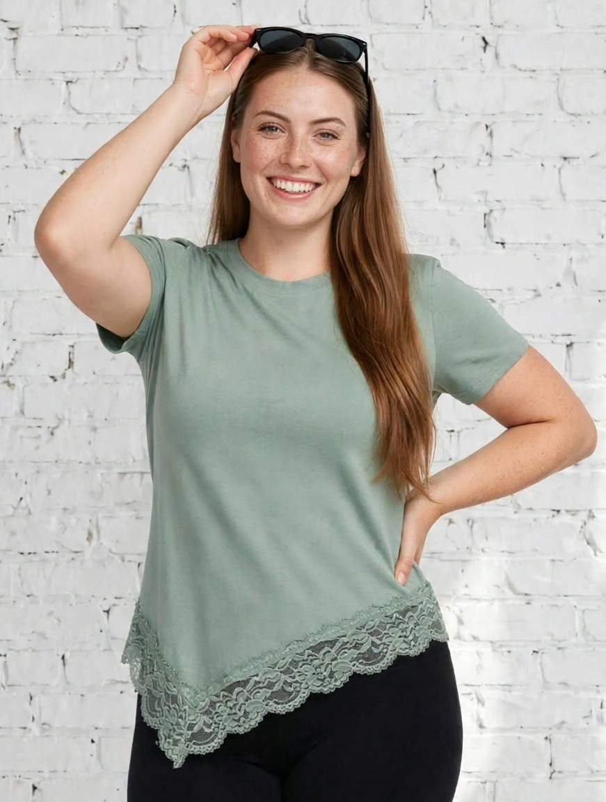 Remera Cotton C/encaje - Imagen 3