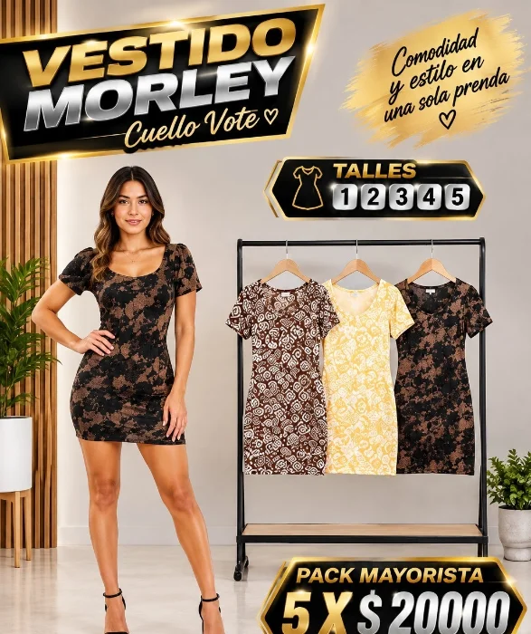 Vestido Morley Cuello Vote