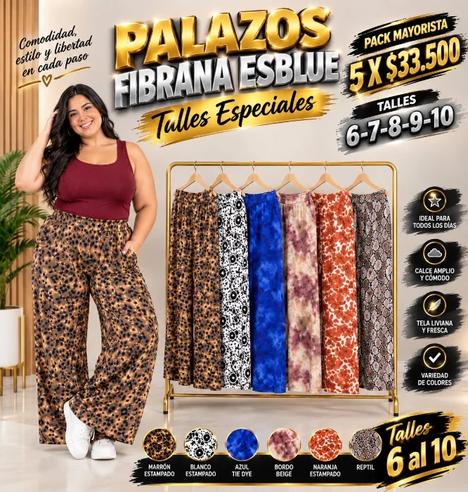 Palazos Talle Especial Fibrana Esblue