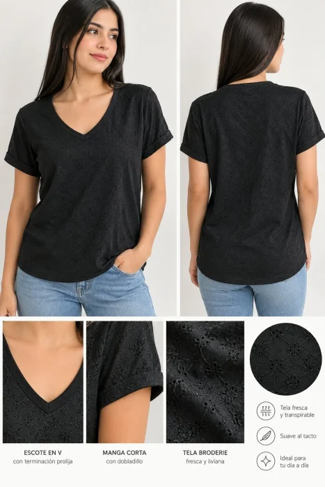 Remera Broderie