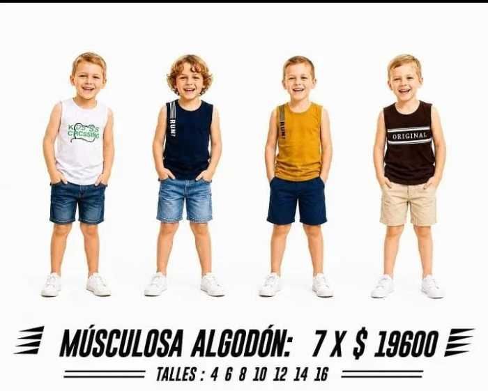 Músculosa Nene Algodón