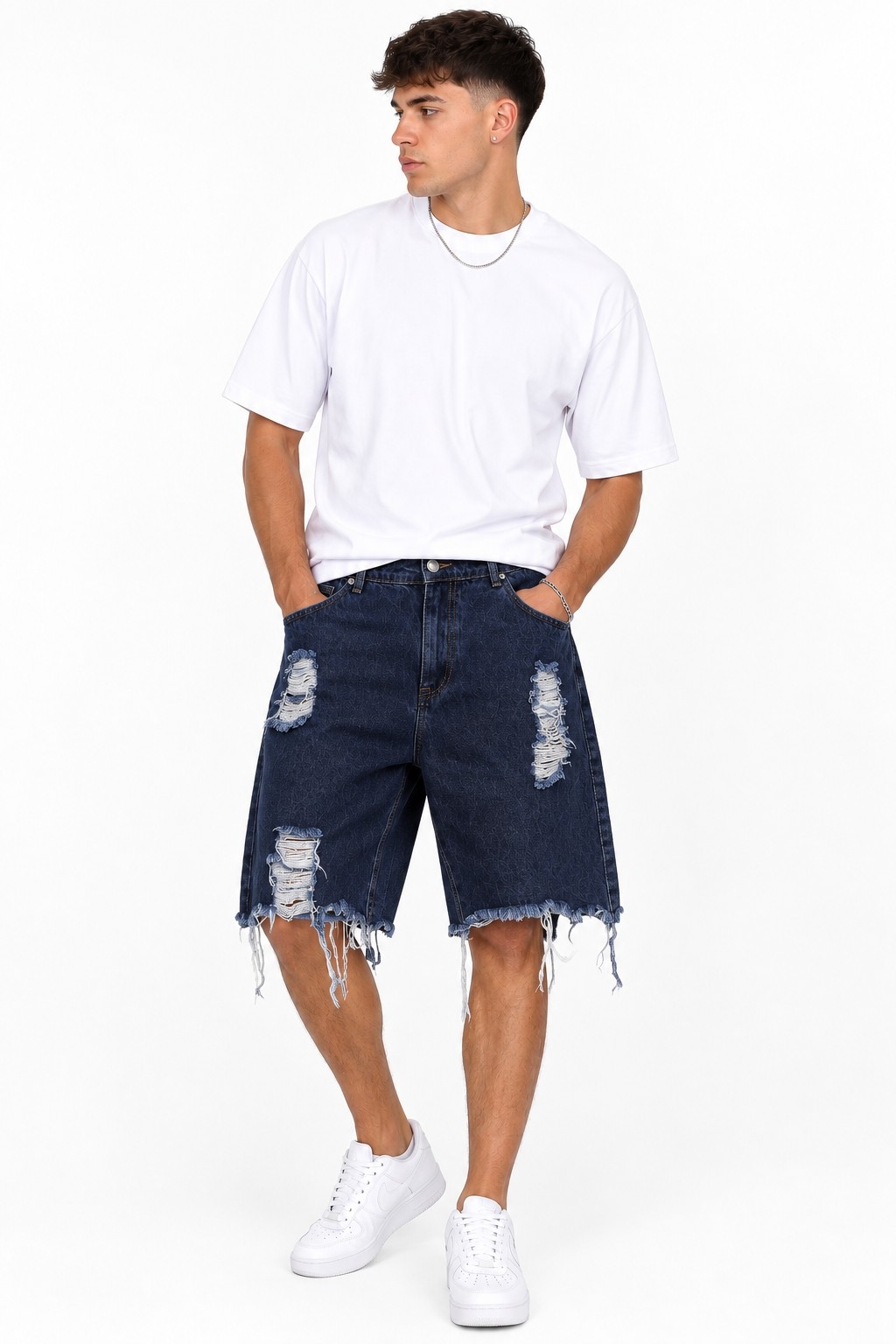 Jeans Corto Roturas - Imagen 2