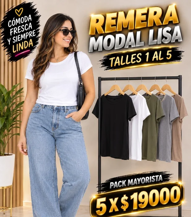 Remera Modal Lisa