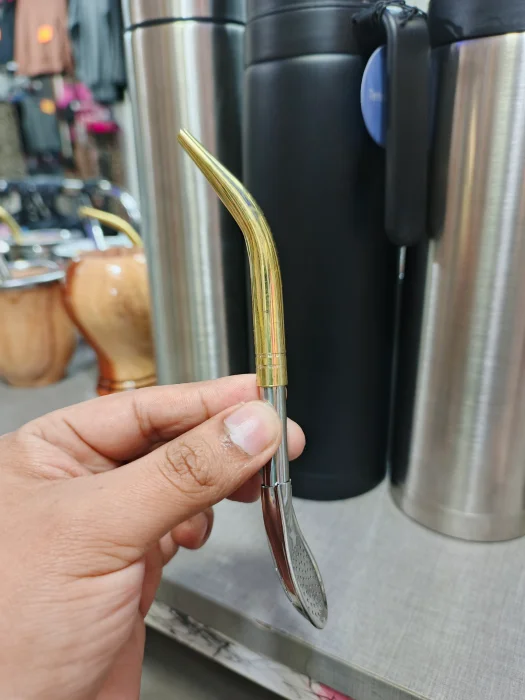 Bombilla Pico de Bronce Corta
