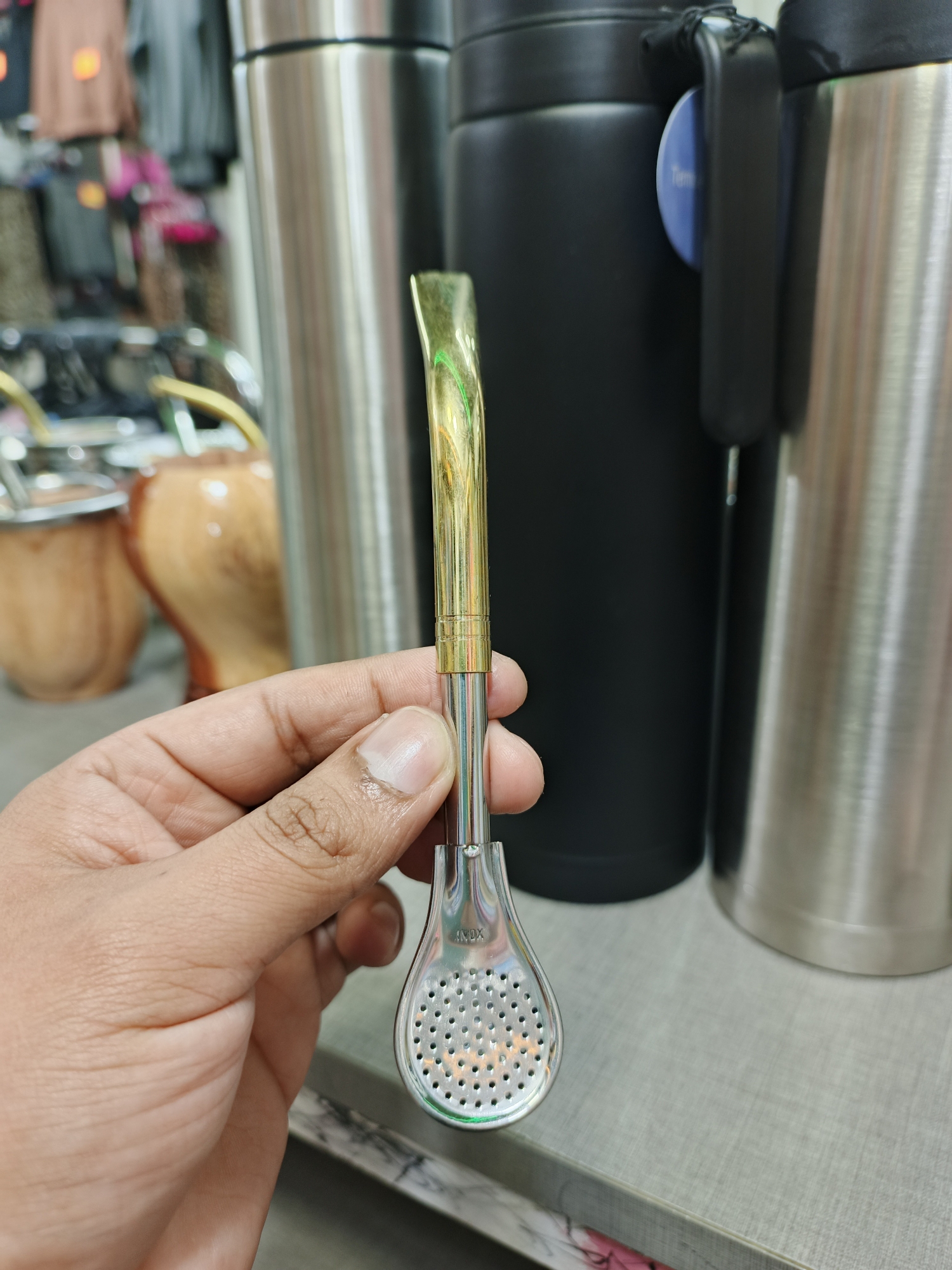 Bombilla Pico de Bronce Corta - Imagen 2