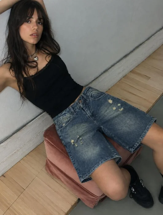 Bermuda de Jeans  Rot Óxido