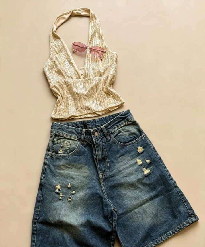 Bermuda de Jeans  Rot Óxido - Imagen 2