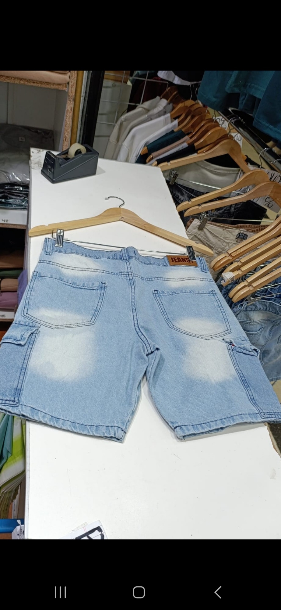 Bermudas Cargo Liso - Imagen 2