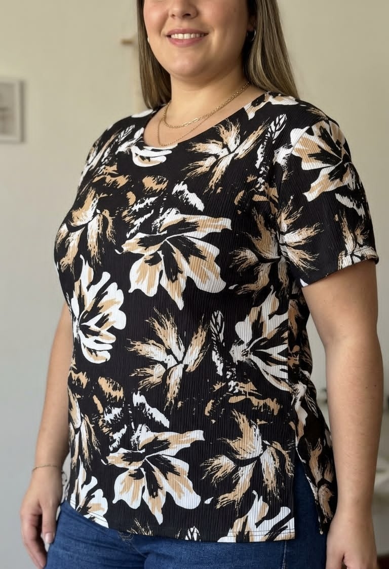 Remeras ,blusa de Seda Slinky Elastizadas 7 al 10 - Imagen 3