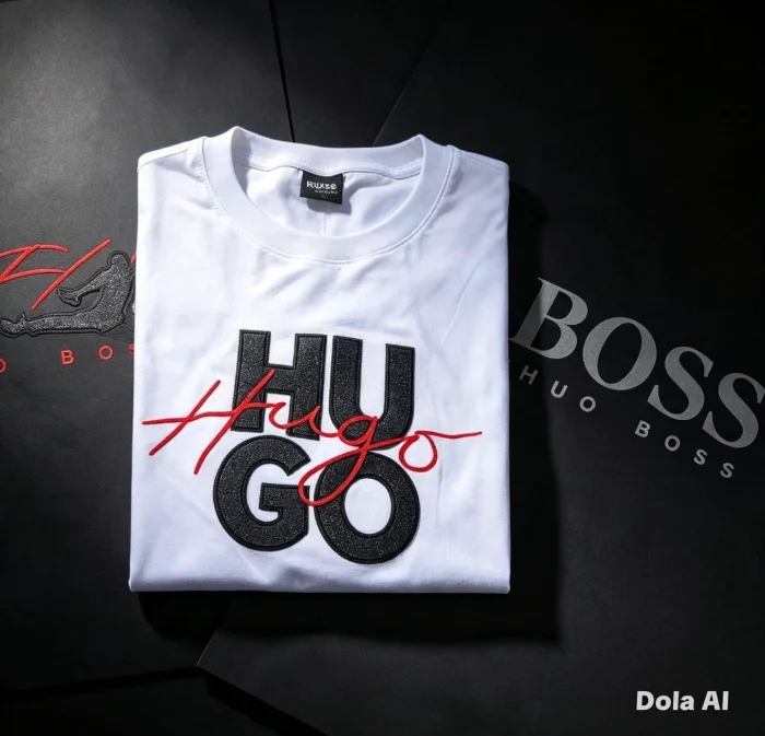 Remeras Logo Bordado Calvin , Hugo y Jordan