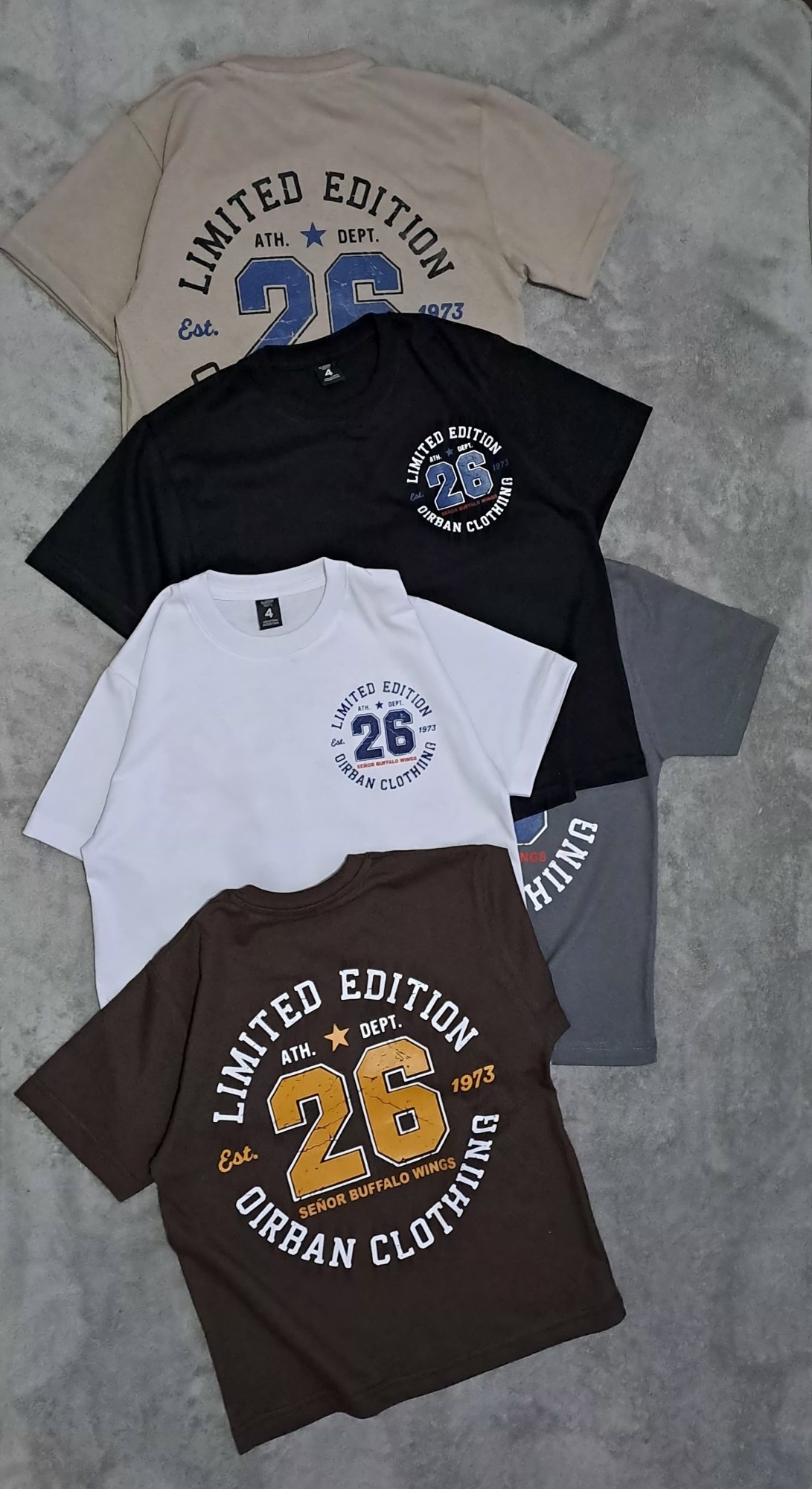 Remeras Manga Corta Niños Over ( Jersey Algodón Peinado) - Imagen 1