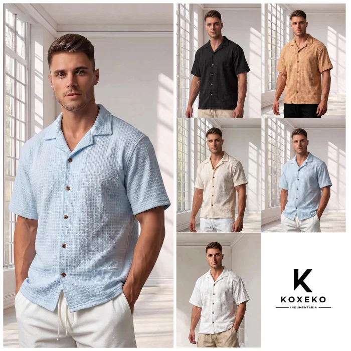 Camisa de Bruselas Cuello Cubano