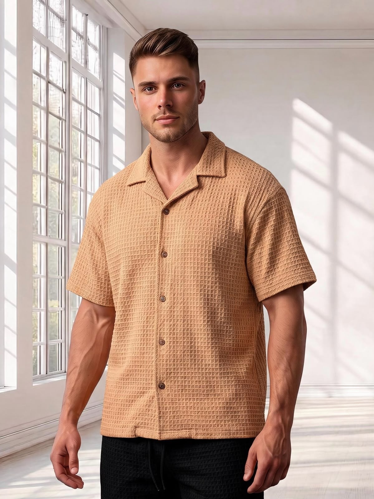 Camisa de Bruselas Cuello Cubano - Imagen 2