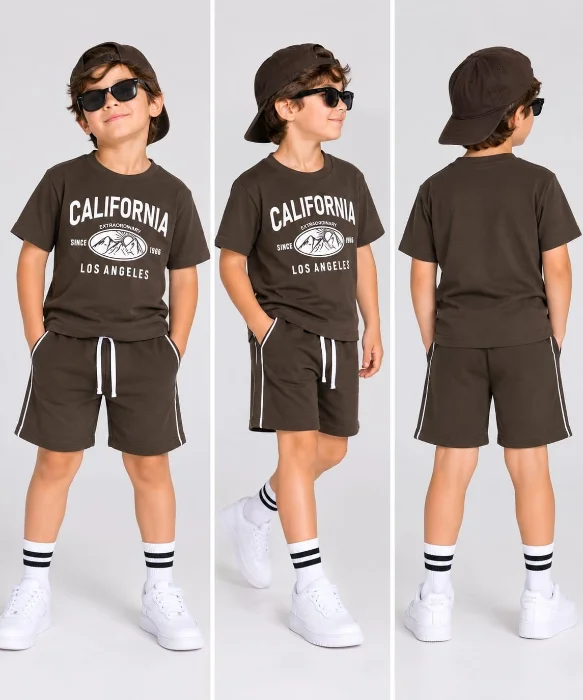Conjuntos Niños  Remeras Manga Corta/ Short.    ( Jersey y Rustico Peinado )