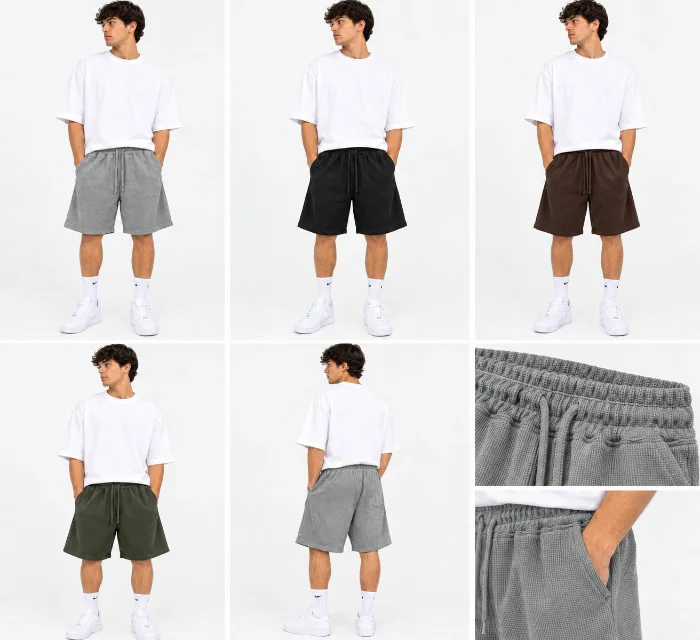 Shorts de Tela Mini Wafle