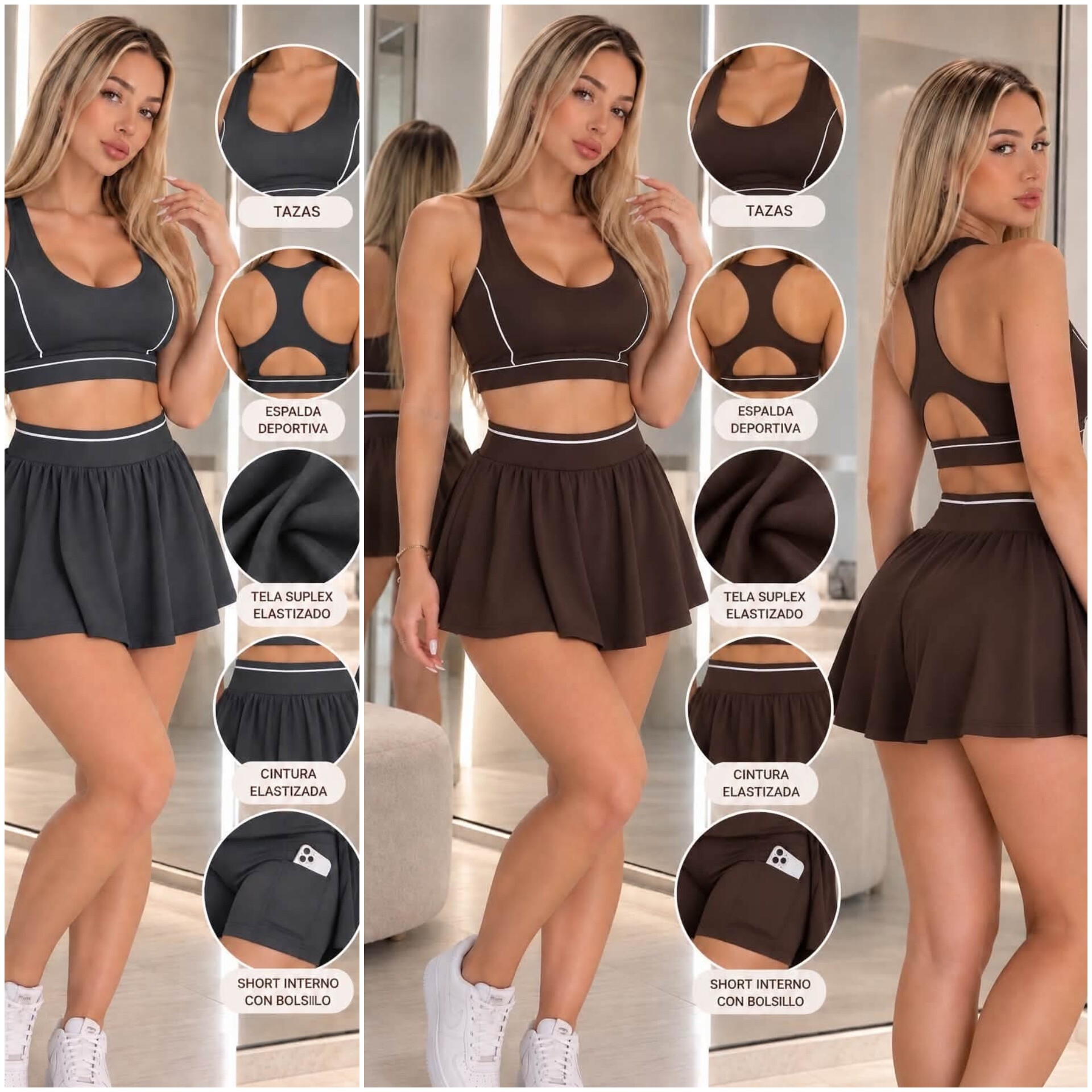 Conjunto Deportivo Femenino Importado ( 2 Piezas) - Imagen 2