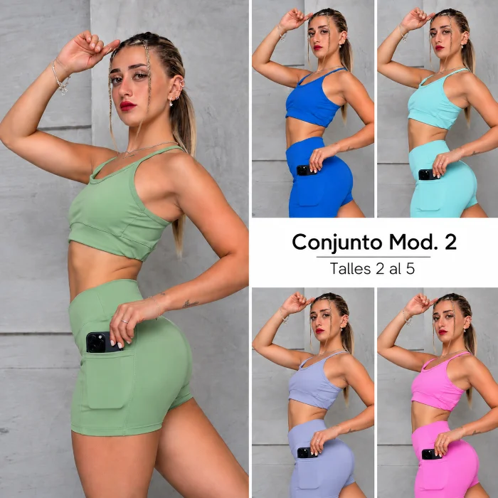 Conjunto Short con Bolsillo y Top Modelo 2
