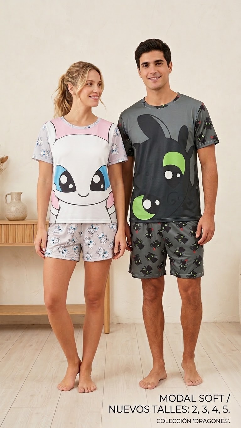 Pijama Modal Soft Juvenil Chimuelo - Imagen 2