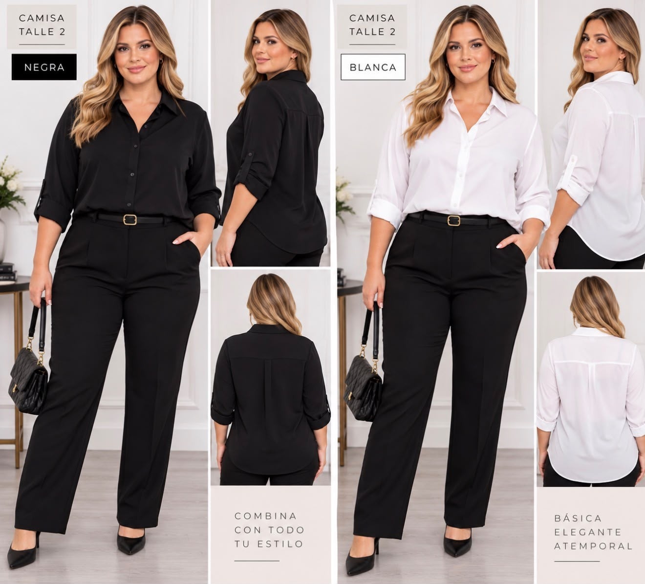 Camisa Poplin Talles Especiales - Imagen 2