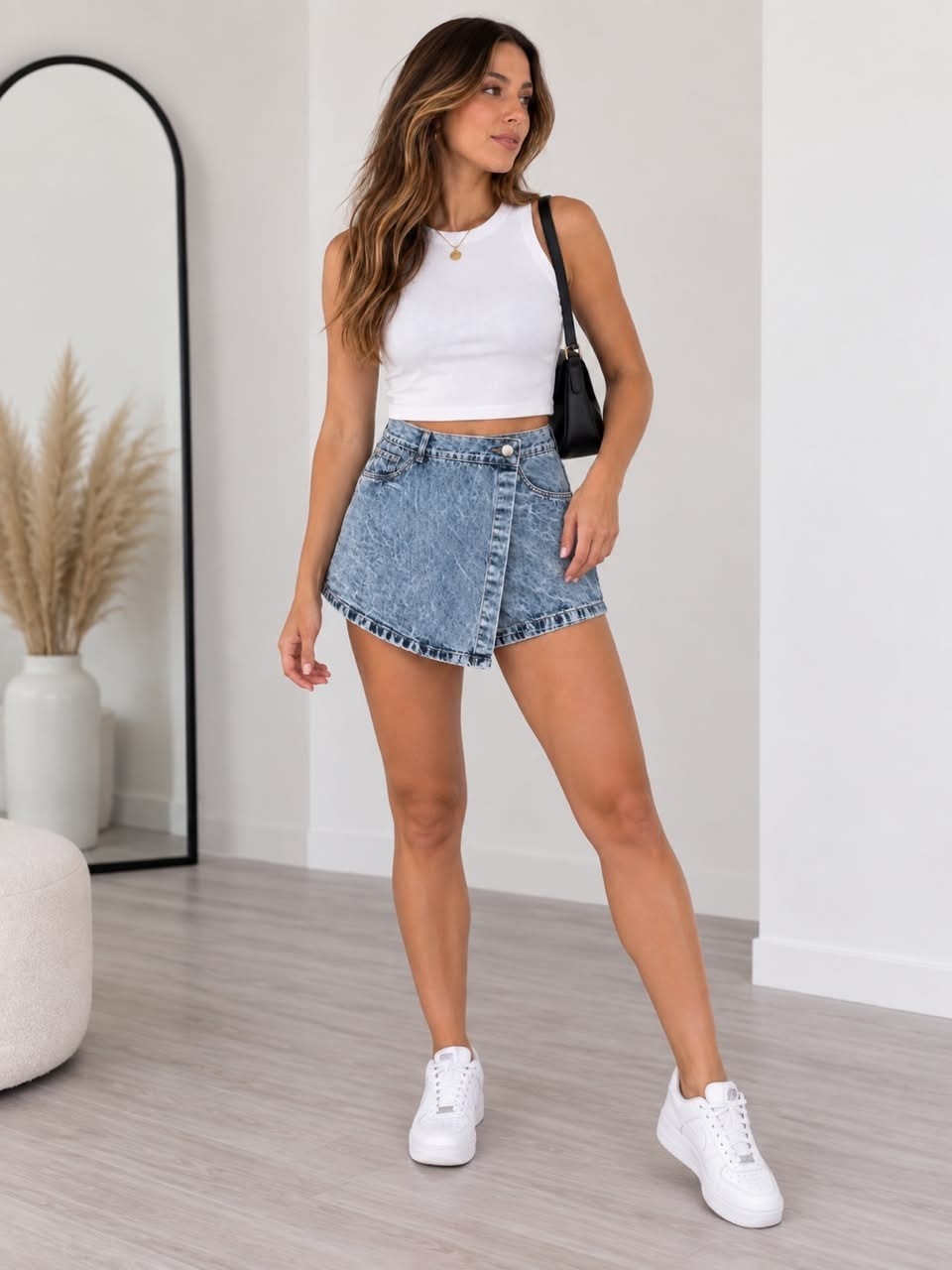 Shorts Pollera Jeans - Imagen 2