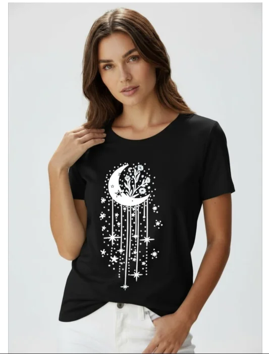 Remera Estampada y Tachas por Pedido y Curva