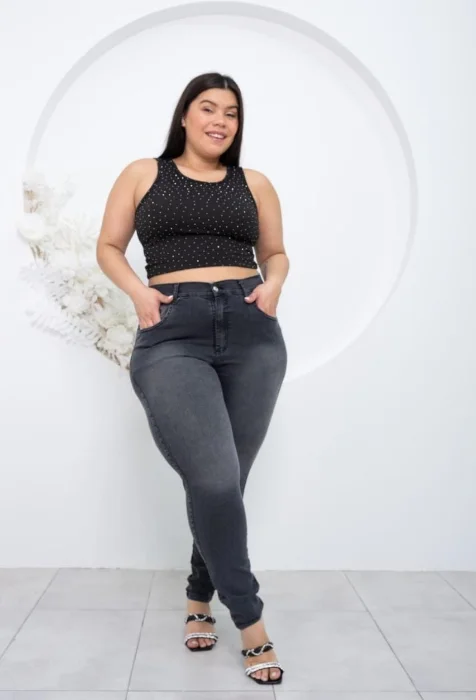 Jeans Chupin Clásico Gris
