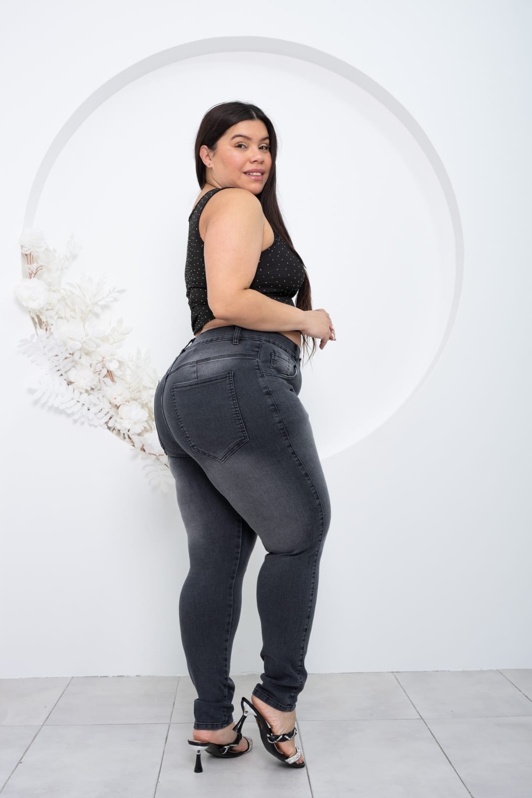 Jeans Chupin Clásico Gris - Imagen 2