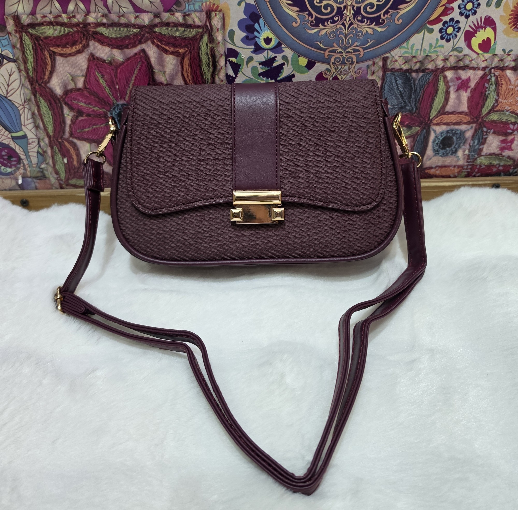 Nuevo Ingreso Morral de Cuero Pu con Tira Larga Desmontable- Regulable - Imagen 2