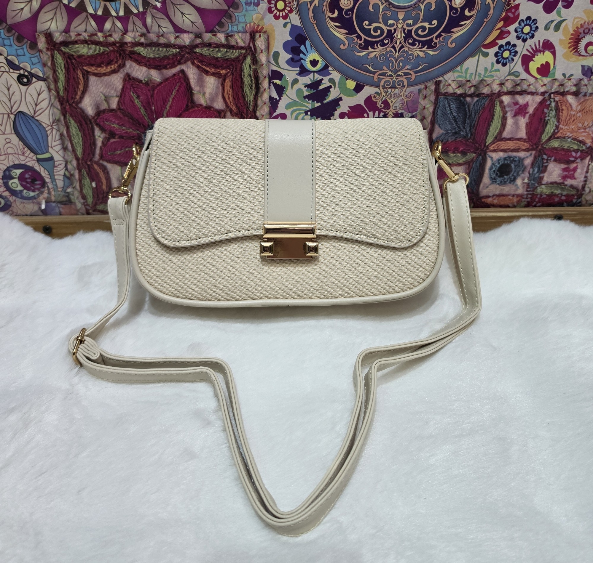 Nuevo Ingreso Morral de Cuero Pu con Tira Larga Desmontable- Regulable - Imagen 3