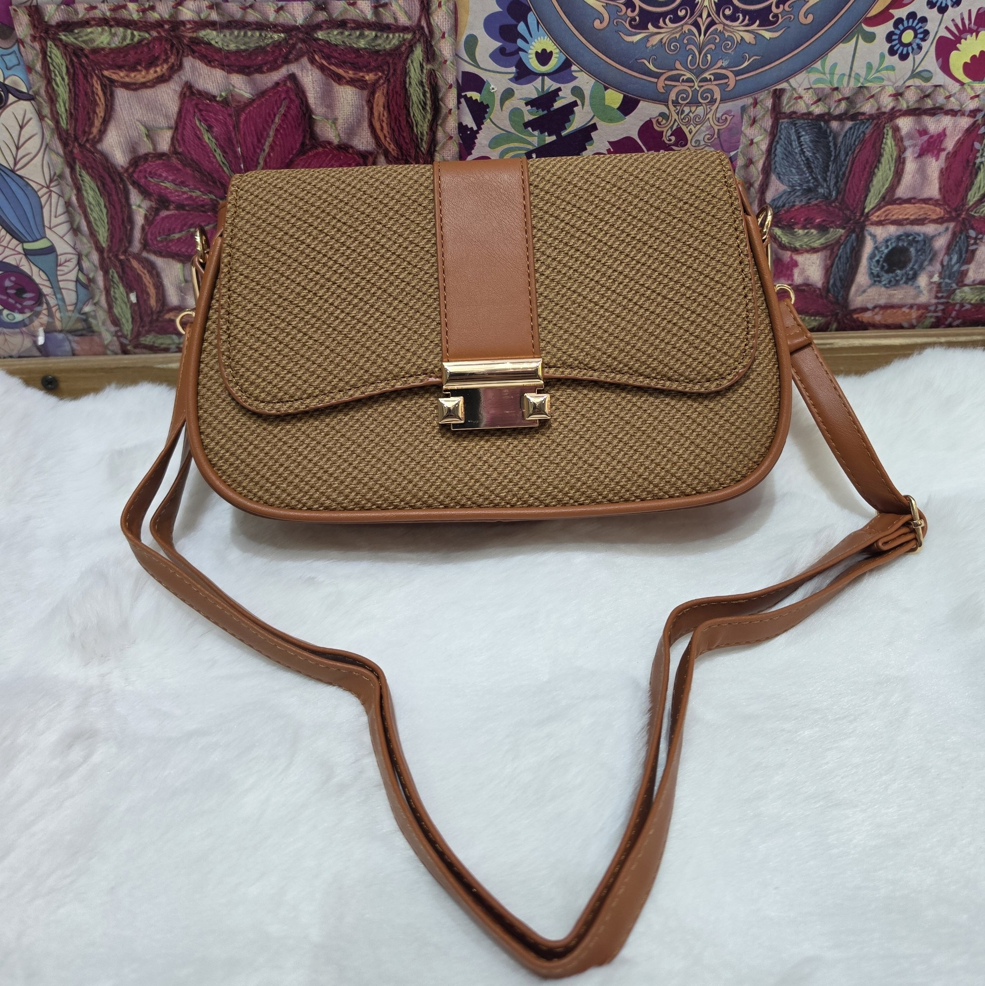 Nuevo Ingreso Morral de Cuero Pu con Tira Larga Desmontable- Regulable - Imagen 4