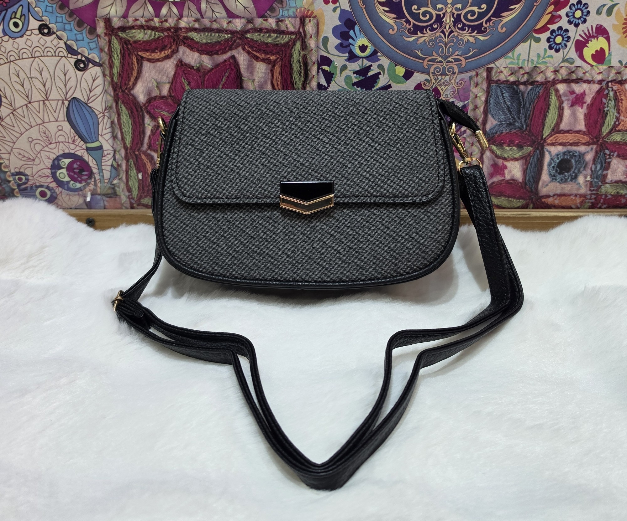 Nuevo Ingreso Morral de Cuero Pu con Tira Larga Desmontable- Regulable - Imagen 6
