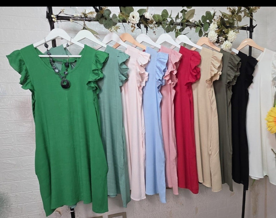 Vestido de Lino Espandex por Pedido y Curva  del 2 al 6 - Imagen 3