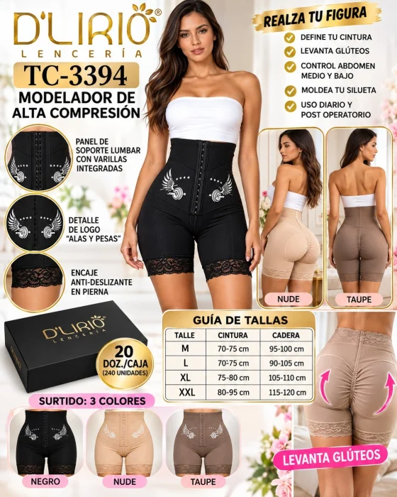 Faja Short  Modelador  de Alta Compresión  Marca Delirio