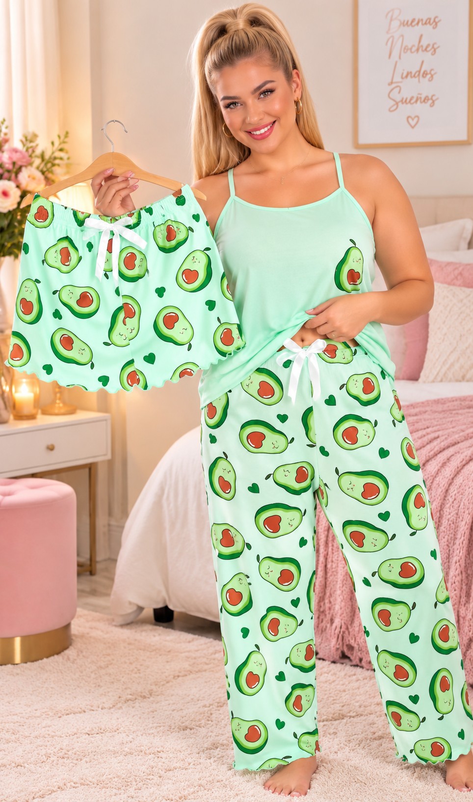 Pijamas Tres Piezas. Talles Especiales - Imagen 1