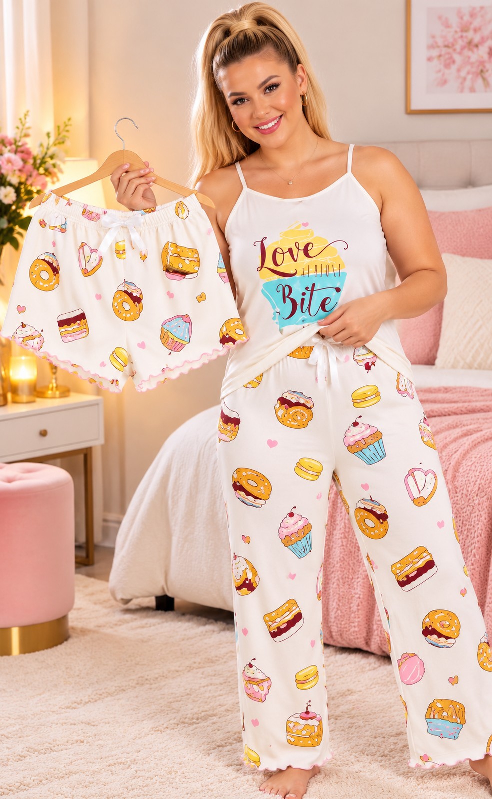 Pijamas Tres Piezas. Talles Especiales - Imagen 4