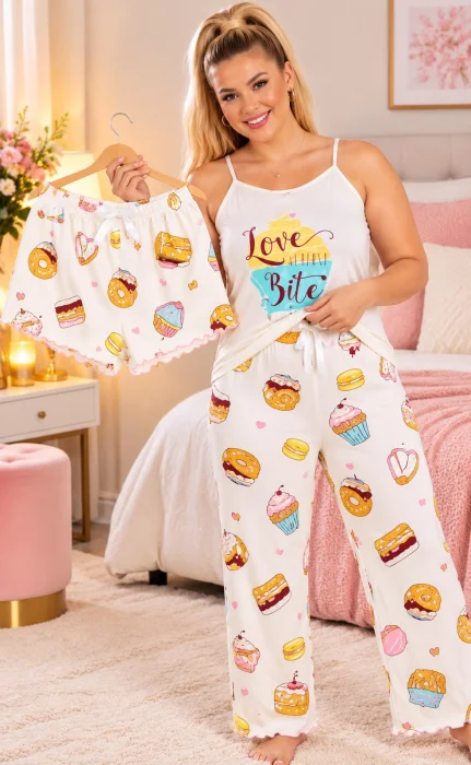 Pijamas Tres Piezas. Talles Especiales