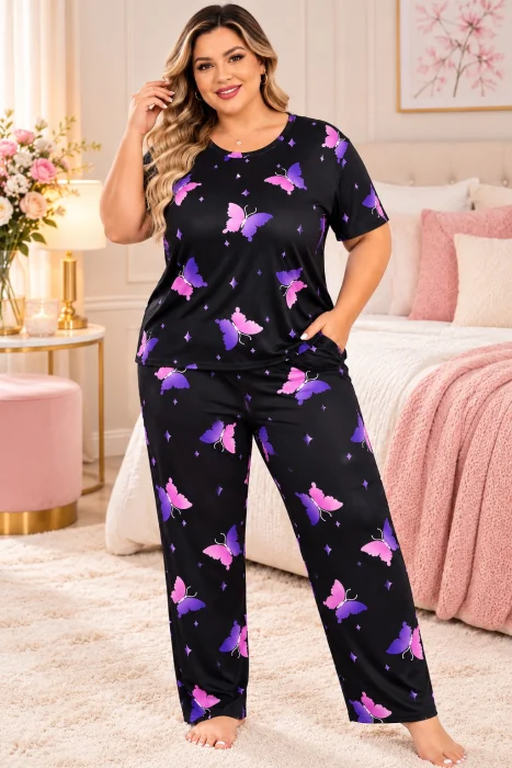 Pijama Dos Piezas. Mangas Cortas