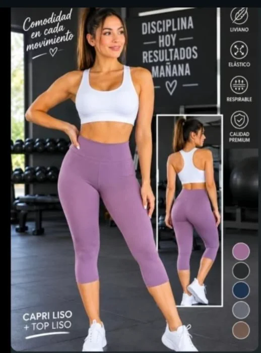 Capri Pesada Calidad Premium  Lycra  70