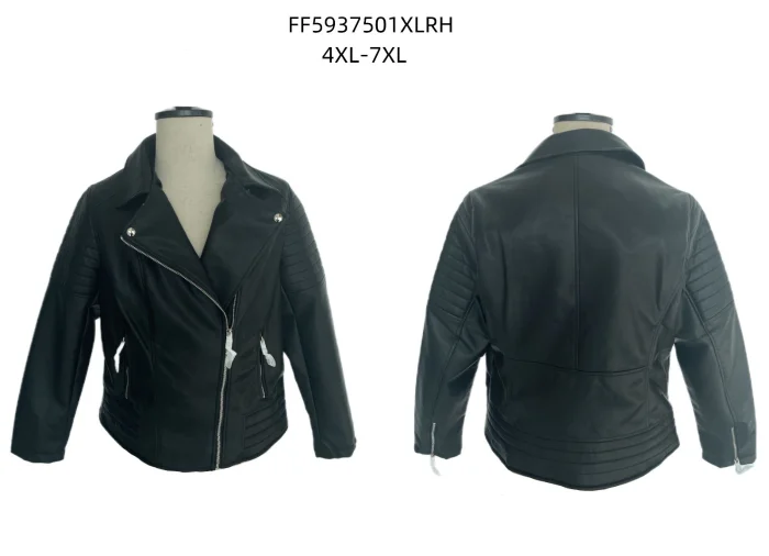 Campera de Cuero Ecológico Talle Especial