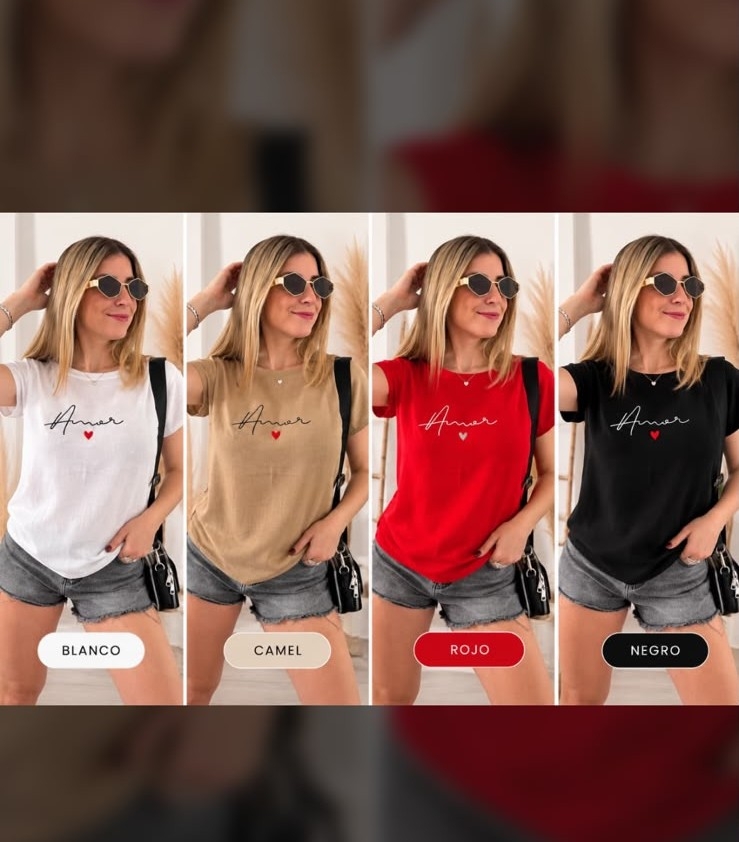 Remera Bordada Amor - Imagen 2
