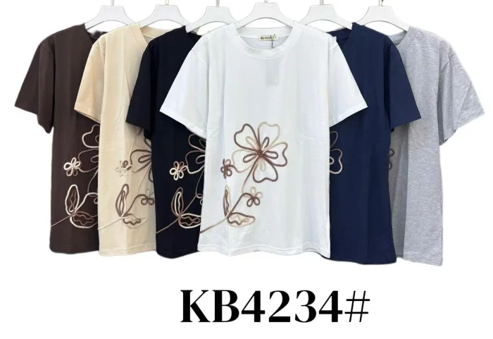 Remera de Algodón Bordado