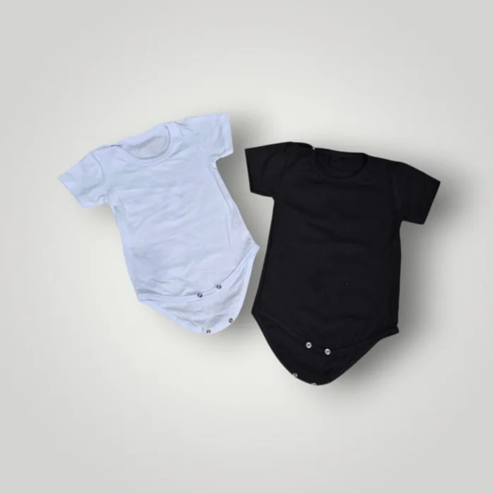 Body Manga Corta para Bebe Algodón Peinado