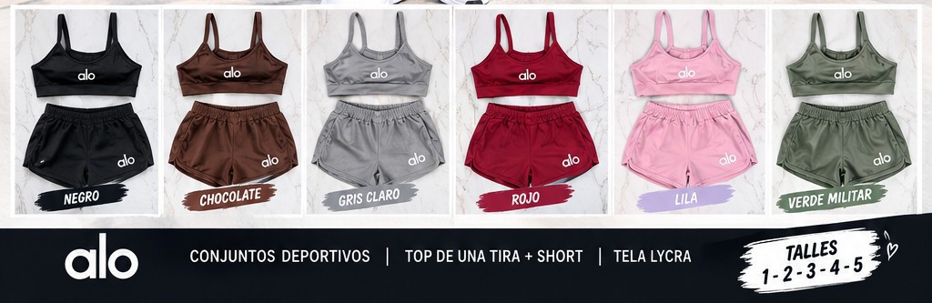 Conjuntos Deportivos de Mujer Top y Short - Imagen 2