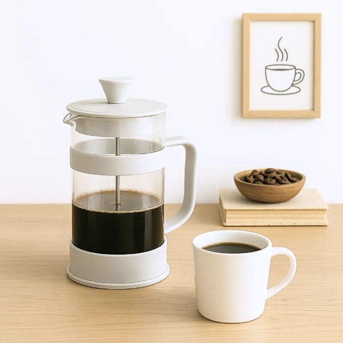 Cafetera Embolo Blanca - Cod: Sbk-jgcof01/9461